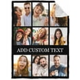 thumbnail image 3 of AISENIN Customized Photo Collage Flannel Throw Blanket with Text Custom 9 Photos Blanket Personalized Gifts for Wife Friend Mom Couple Grandma Pet for Birthday Anniversary Christmas, 3 of 5