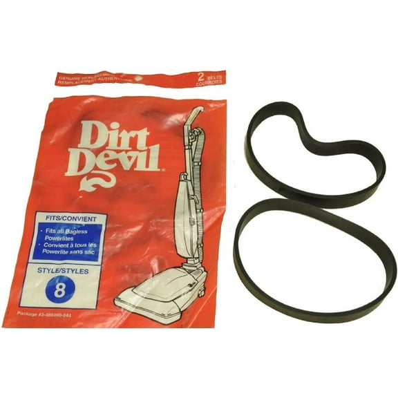 Royal Dirt Devil Genuine 3480490044 1480490600  Style 8 Vacuum Belts 2 in Pack