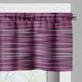 thumbnail image 3 of Ambesonne Magenta Valance Pack of 2, Vintage Knit Pattern, 54"X18", Fuchsia and Violet, 3 of 5
