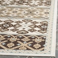 thumbnail image 3 of SAFAVIEH Veranda Moriah Southwestern Indoor/Outdoor Area Rug, 8' x 11'2", Cream/Chocolate, 3 of 7