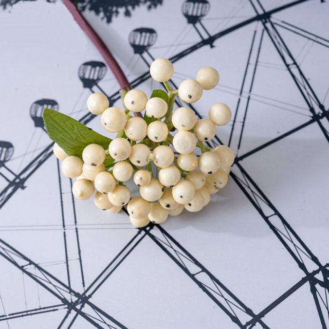 AKEGAMN Clearance! Lifelike Artificial Violet Holly Berry Stems Feature Bendable Branches For Customizable Arrangements In Vases Bouquets And Designs Lifelike Artificial Violet Holly Berry Stems Fea