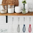thumbnail image 4 of Silicone Whisks for Cooking, Non-Scratch, Clear Acrylic Handle, Hanging Hook, Batter, Eggs, Dressings (Navy), 4 of 5