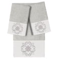 thumbnail image 5 of Authentic Hotel and Spa  100% Turkish Cotton Alyssa 3PC Embellished Towel Set Cream, 5 of 5