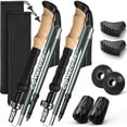 thumbnail image 1 of Bastones de senderismo COVACURE, bastones de senderismo plegables de aluminio, 1 of 7