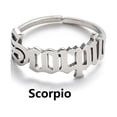 thumbnail image 1 of Fiudx Anillo de Acero Inoxidable, Elegante Diseño de Doce Letras, Detalles de Piedras Preciosas Brillantes, Accesorio de Moda Versátil, Regalo de Fiesta, Boda, Compromiso, Perfecto para Amigos y Cele, 1 of 2