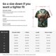 thumbnail image 5 of Balery Green Forest Dinosaur Camisa Casual de Manga Corta con Botones para Hombre, Texturizada, Estilo Cubano, para Playa, Verano-3X-Large, 5 of 5
