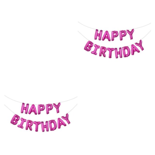 Inteprter Juego de globos de cumpleaños rojos: inodoro y fácil de inflar diseñado con agujeros para una instalación rápida. Type2 NO2