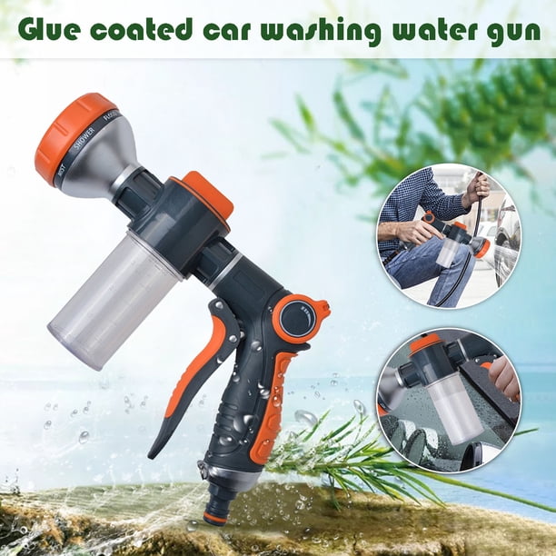 XWSHYW Herramientas para El Hogar Botella de Lavado de Automóviles, Boquilla de Manguera de Jardín, Manguera de Alta Presión para Rociar Espuma de Agua para Jardín, Utilizada para Lavar Automóviles,