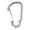Silver, variant on Carabiner Keychain Ultra-Light Ti 10g Robust Sleek Clip for Keys Camping Gear Climbing Accessory (6 inches / 15.2 cm)