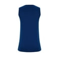 thumbnail image 3 of Jewelreauty Women Tank Tops Summer Casual Keyhole Collar Sleeveless Blouses Tee Solid Color Loose Shirts (2XL, Blue), 3 of 7