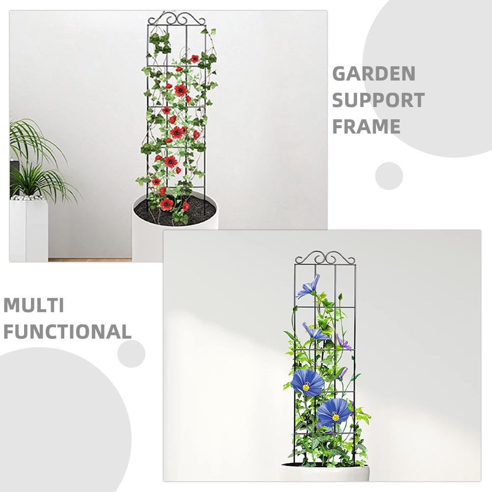 Raindrops 4pcs Metal Plant Climbing Frame Garden Trellis Support Plant Support Stake For Vines And Potted Plants For Indoor And Outdoor Plant Support