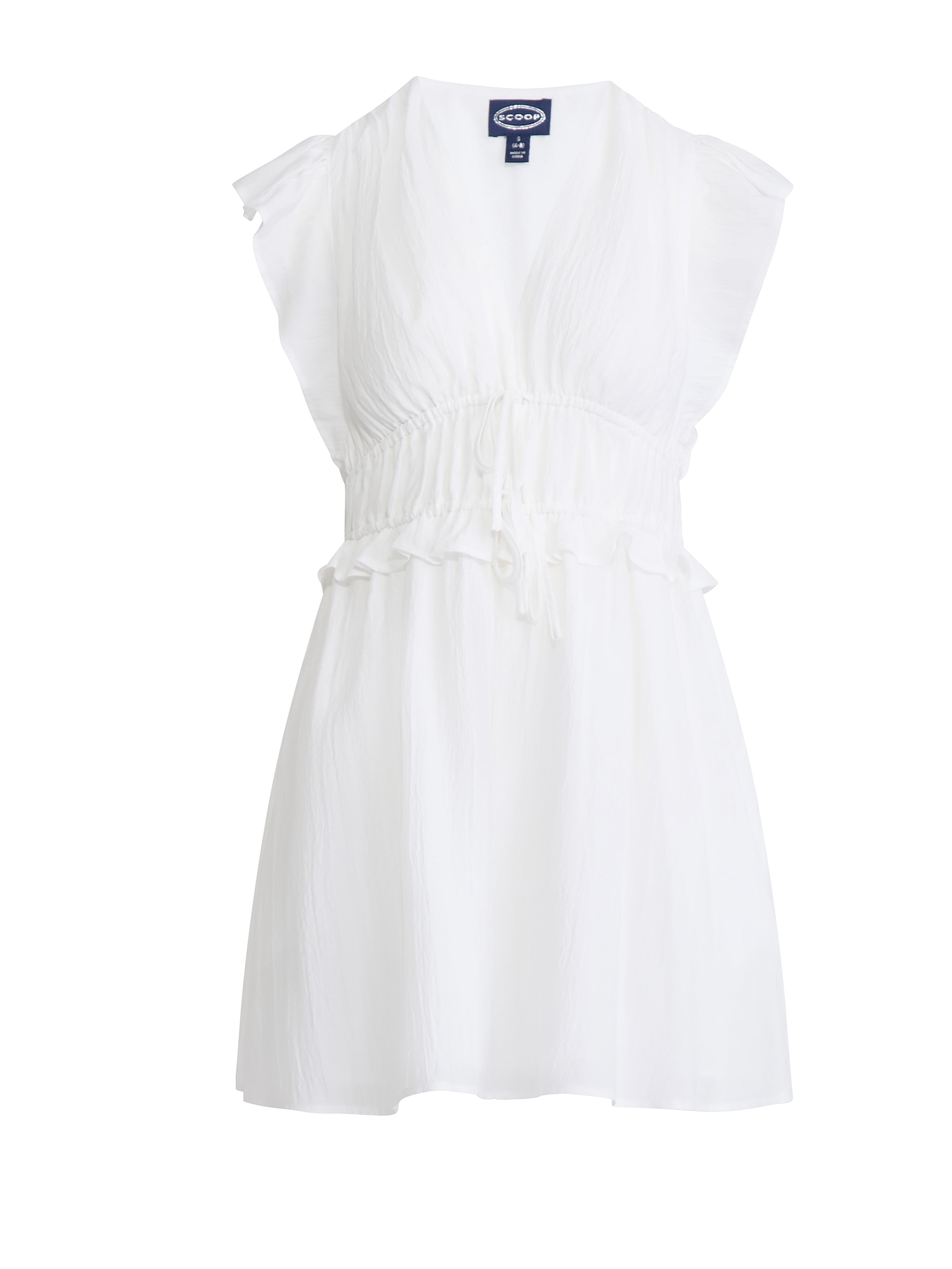 Scoop Women’s and Women’s Plus Crinkle Gauze Mini Dress, Sizes XS-4X