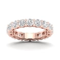 thumbnail image 2 of CARATS FOR YOU 4.04 Carat Diamond Eternity Bands with White Natural Diamond in 14K Rose Gold (I-J Color, I2-I3 Clarity), Ring Size-10.5, 2 of 6
