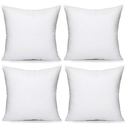 Acanva Throw Couch Pillow Inserts 20 4pack White Walmart Canada