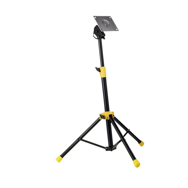 Bunblic Electronic Mounting Stand with Plate Adjustable Triangle Bracket Compact Accessory Heavy Duty Multi Pads Metal Drum Pad Stand Black Yellow