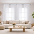 thumbnail image 2 of MKHILL 42x216 White Sheer Scarf Valance, Extra Long 18 Ft Voile Curtain for Wedding Backdrop & Living Room Bedroom Decor, 1 Panel, White, 2 of 8