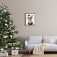 thumbnail image 3 of Stupell Industries Fox in Holiday Clothes Holiday Painting Gold Floater Framed Canvas Art Print Wall Art, 17 x 21, 3 of 10