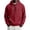 Red, variant on Men's Half Zip Hooded Jacket - Fleece Lined Pullover with Large Front Pocket, Adjustable Hood, Ribbed Cuffs, Regular Fit for Hiking and Outdoor Use Black S
