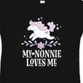 thumbnail image 4 of Inktastic Nonnie Loves Me Granddaughter Unicorn Girls Toddler T-Shirt, 4 of 5