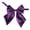 Purple - One Size, variant on Women Girls Solid Color Bow Tie for Uniform and Work Elegant Solid Color Polyester Silk Bow Tie For Student Career Attache And Flight Attendant White - One Size