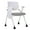 Gray, variant on Foldable Office Chair with Wheels and Desk Attached,Ergonomic Mesh Back Stackable Conference Room Chair Office Guest & Reception & Meeting Chair