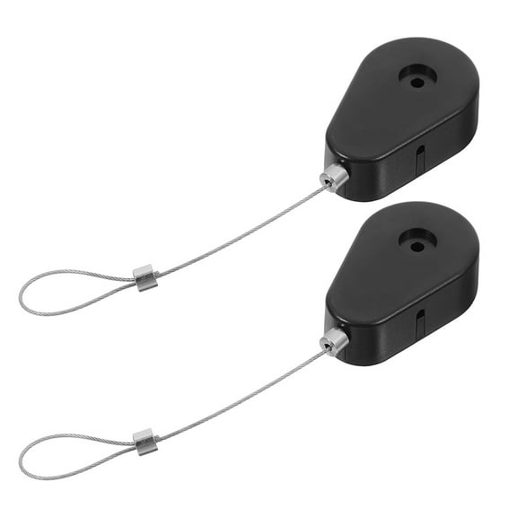 Clispeed 2Pcs Retractable Cable Locks with Telescopic Automatic Retraction for Secure Item Protection