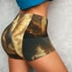 thumbnail image 4 of Balery Golden Winged White Horse Pantalones cortos de entrenamiento estampados para mujer, sin costuras, ajustados, para gimnasio, yoga, correr, deportes, ejercicio activo, fitness.-X-Large, 4 of 8