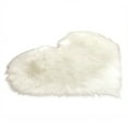 thumbnail image 2 of Frogued Plush Heart Shape Non-slip Living Room Mat Carpet Cushion Area Rug Home Decor (White), 2 of 12