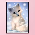 thumbnail image 2 of Cuadros Decorativos Kits completos de bordado Snow Fox 11CT Estampado Costura Decoración de arte de la habitación del hogar Ehuebsd Nuevos Originales, 2 of 9