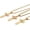 Gold, variant on 3-Piece Sports Cross Pendant Necklace Set for Men - Baseball, American Football & Basketball Design with Philippians 4:13" Verse, Stainless Steel Chain 22+2.2 Inch Inspirational Gift
