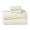 thumbnail image 5 of Everyday Home by Trident Eco Twist 4-Piece Towel Set (2 Bath Towels, 2 Washcloths), Cotton & Viscose from Bamboo, Plush, Absorbent, Bathroom Towels, Lamb's Wool, 5 of 9