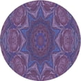 thumbnail image 1 of Ahgly Company Indoor Round Patterned Purple Jam Purple Area Rugs, 8' Round, 1 of 6