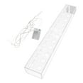 thumbnail image 1 of yuksok Rectangular Flower Vase Acrylic Flower Vase Clear Long Rectangle Vase Rectangle 60x10x6.5cm 24 Hole, 1 of 9