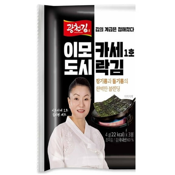 Roasted seaweed sheets – Kimnori Imokase Seasoned Seaweed Snack 4gx24 packs