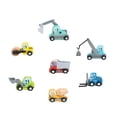 thumbnail image 2 of Juego de 7 piezas de juguetes de construcción, juguetes transportadores, excavadoras, juguetes de viaje, mini vehículos de juguete, juguetes para, 2 of 9