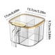 thumbnail image 3 of Especiero de Cuatro Compartimentos | Contenedor Multifuncional para Condimentos con Divisor | Organizador de Plástico Transparente para Especias de Cocina | Asa Fácil de Usar | Almacenamiento de Espe, 3 of 6