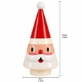 thumbnail image 5 of Vintage Santa Claus Lighted Tree Figurine - 7.87 in Resin Tabletop Christmas Decor, Battery Operated Retro Santa Statue for Holiday Mantle Shelf Home Party, 5 of 8