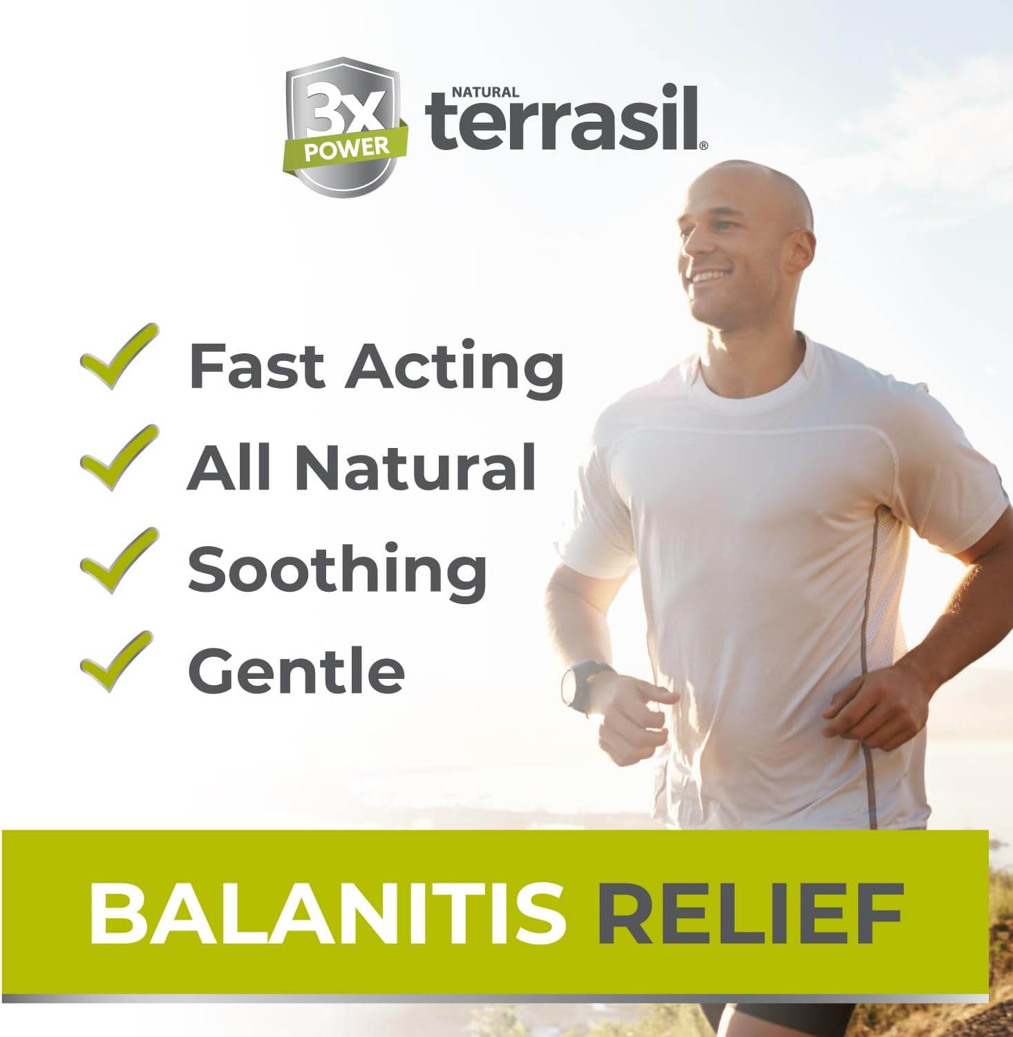 Terrasil Balanitis Relief Ointment, All-Natural Treatment for Irritation, Itch & Inflammation (50gm)