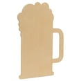 thumbnail image 3 of St Patricks Day Decorations, Unfinished Wood Beer Mug Cutout, 16 Inches, Pack of 3, by Woodpeckers, 3 of 5