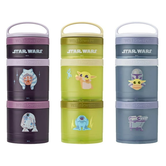 Whiskware - Stackable Snacking Containers, 3 Pack, The Mandalorian