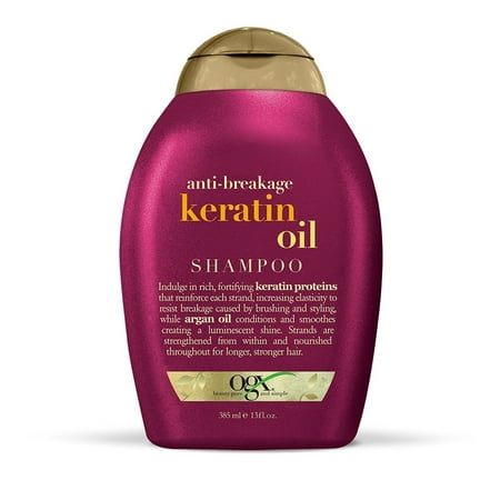 OGX Anti-Breakage Keratin Oil Shampoo, 13 FL OZ (Best Shampoo For Breakage And Split Ends)