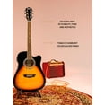 thumbnail image 4 of Washburn Vintage Series 6 String Acoustic-Electric Guitar, Right, Tobacco Sunburst (WA90CEVSB), 4 of 9