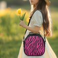 thumbnail image 3 of Uourmeti Lightweight Kids Insulated Lunch Bag for Travel School, Premium Fabric Spacious Design Kids Lunch Bag, Zebra Stripe Design, 3 of 6