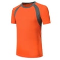 thumbnail image 3 of Runhomal Kids Boys Short Sleeve Rash Vest UPF 50+ Rashguard Swim Shirt Quick Dry Sun Shirts Sun Orange 3XL, 3 of 4