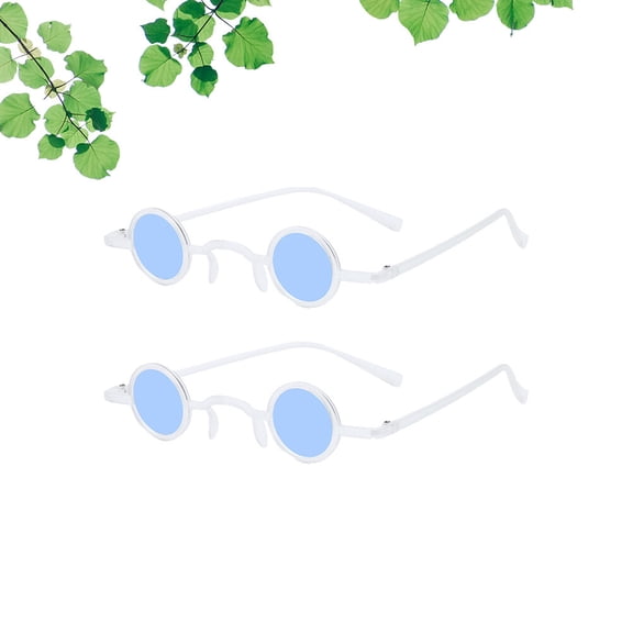 Worgeous Funny Blue Spoof Sunglasses for Parties and Festivals Made of Lightweight AC and PC 2 Pairs