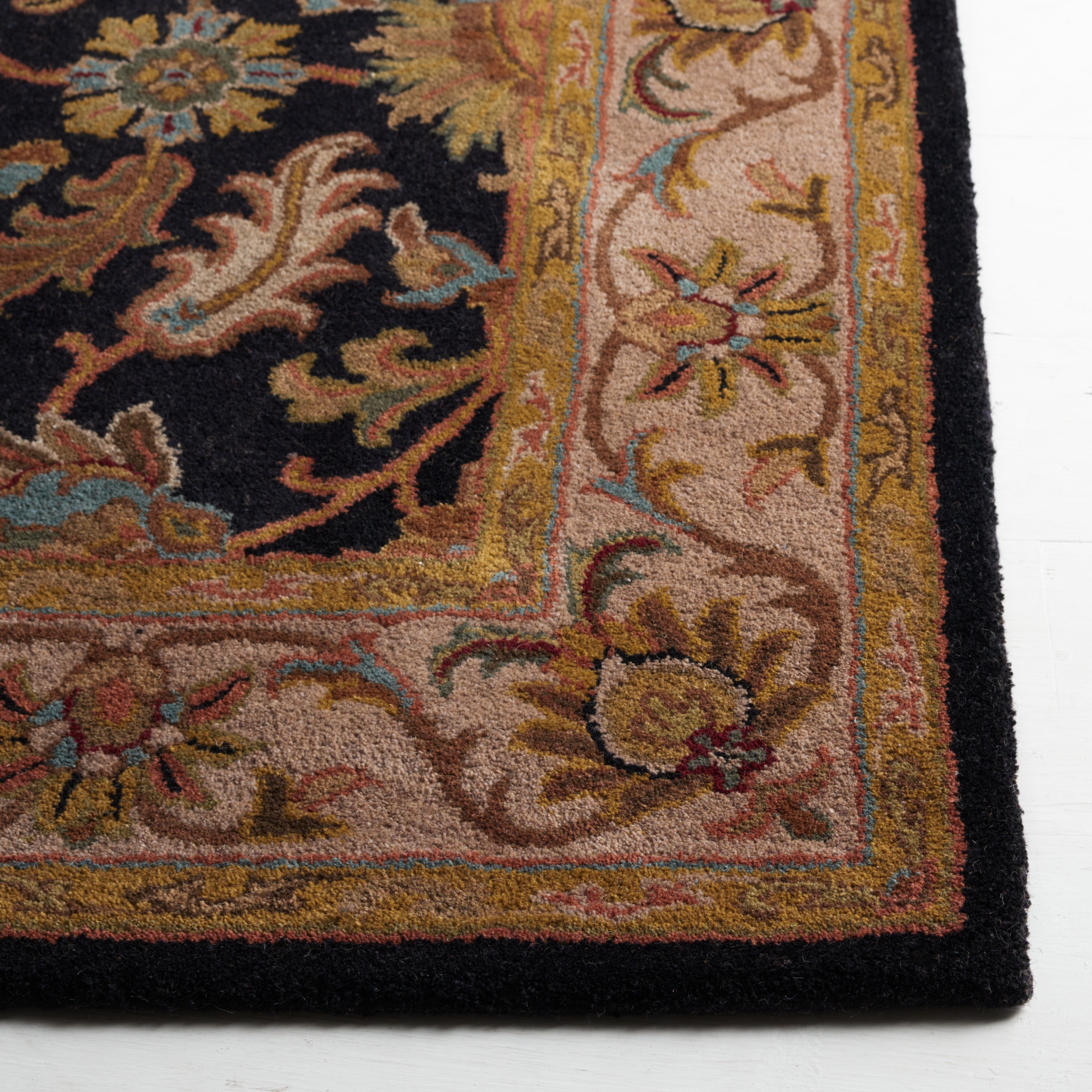 Safavieh Heritage Valery Oriental Wool Area Rug, Black/Beige, 11' x 17'