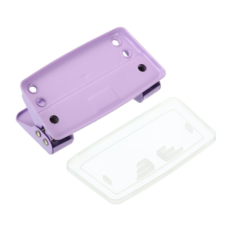 Uxcell 1/4 2 Hole Paper Punch Metal Hole Puncher 8 Sheet Punch Capacity  Adjustable Hole Punch, Purple 