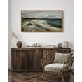 thumbnail image 5 of Drsoum 20x40in Natural Framed Vintage Landscape Seascape Large Canvas Wall Art Seaside Coastal Scenery Classic Hallway Bathroom Office Decor, 5 of 5