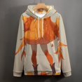 thumbnail image 4 of Girl with Orange Wings men and women 1540D Printed Hoodie Funny Fashion Casual Personality Hip Hop Long Sleeve Cool Pullover, 4 of 8