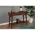 thumbnail image 2 of Alpine Furniture Flynn Wood Console Table with 2 Drawers in Walnut, 2 of 6